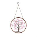 Cherry Blossom Tree Beaded Round Wall Décor