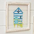 Colorful Beach House Mesh Wall Décor, 16" L x 16" H