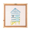 Colorful Beach House Mesh Wall Décor, 16" L x 16" H
