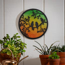 What She Shed Outdoor Wall D√©cor, Alternative Wall, Round Perched Birds, 12"