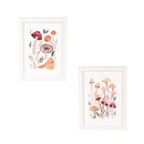 Mushroom Wall Décor with Frame, Set of 2, 12" L x 16" H