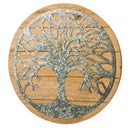 Round Tree of Life Wood and Metal Wall Decor,6awd105