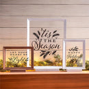 Wood Framed D√©cor, Set of 3 "Happy Holidays" "Let Your Heart Be Light" "Tis the Season"