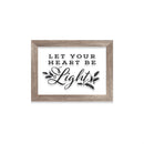 Wood Framed D√©cor, Set of 3 "Happy Holidays" "Let Your Heart Be Light" "Tis the Season"