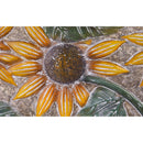 Metal Embossed Sunflower Wood Framed Wall D√©cor