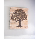Metal Tree on the wood board Wall Décor