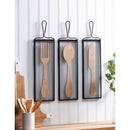 Decorative Cutlery Wood and Metal Wall Décor Set/3