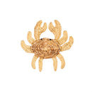 17"L x 17"H Metal and Natural Fiber Wall Décor, Crabs, Set of 2