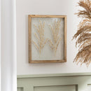 Dried Floral Glass Framed Wall Décor, 11"L x 13"H