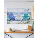 36" L x 24" H Canvas, Watercolor Beach Chairs