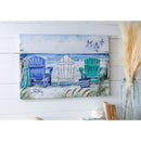 36" L x 24" H Canvas, Watercolor Beach Chairs