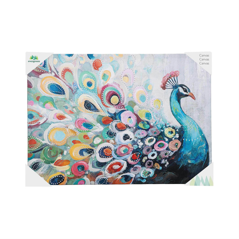 Canvas Wall D√©cor, Peacock, 28" L x 20" H