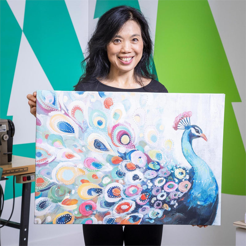 Canvas Wall D√©cor, Peacock, 28" L x 20" H