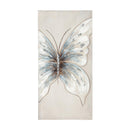 15 "L x 32" H Hand Painted Canvas, Butterflies, Set of 2