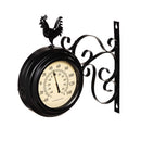 Petal & Plow Outdoor Wall D√©cor, Clock, Metal, Rooster