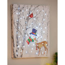 LED Canvas Wall Decor, 16"W x 20"H, Joyful Snowman,6ltc57772