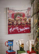 LED Canvas Wall Decor, Lab Puppies in Red Truck,6ltc6606