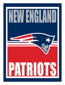 15.5"L x 11.5"H Medium Metal Wall Sign, New England Patriots,6m3818usm