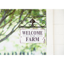 Outdoor Metal Hanging Sign, Welcome to Our Farm