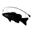 Metal Trout with Fishing Rod Wall Decor