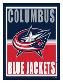 15.5"L x 11.5"H Medium Metal Wall Sign, Columbus Blue Jackets,6m4357usm