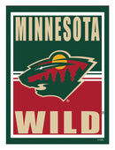 15.5"L x 11.5"H Medium Metal Wall Sign, Minnesota Wild,6m4363usm