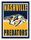15.5"L x 11.5"H Medium Metal Wall Sign, Nashville Predators,6m4365usm