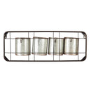 Galvanized Metal Wall Pockets "LOVE"