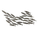 School of Fish Metal Wall Decor,6m682