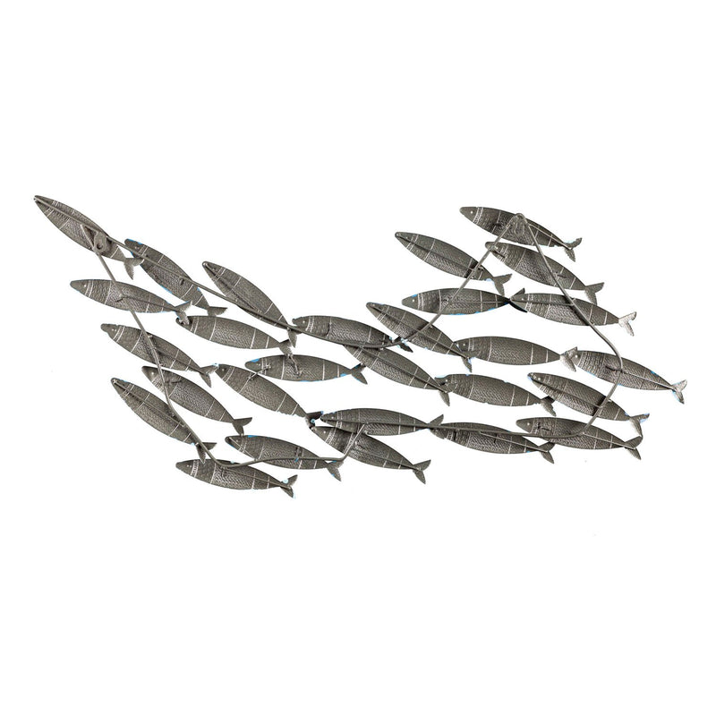 School of Fish Metal Wall Decor,6m682
