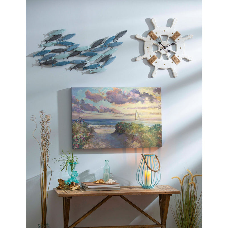 School of Fish Metal Wall Decor,6m682