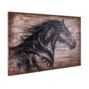 36"x24" Wood Painted Horse Wall Décor