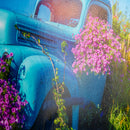 20"x16" Blue Car Photography on Metal Wall Art