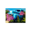 20"x16" Blue Car Photography on Metal Wall Art