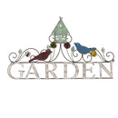 Bird and Birdhouse Metal Wall Décor, "Garden"