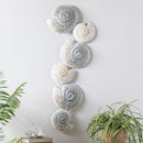 40"H x 16.5"L Metal Wall Décor, Sea Shells