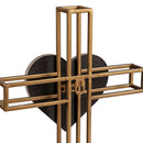 Crosses with Inspirational Words Wall Decor, Set of 3, Faith, Love, Hope,6m846