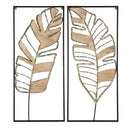 16"L x 35"H Metal Wall Décor, Palm Leaves, 2 Assort