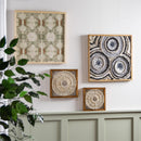 Woven Paper Wall Décor With Wood Frame, Set