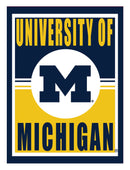 15.5"L x 11.5"H Medium Metal Wall Sign, University Of Michigan,6m920usm
