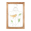 10.25"L x 15"H Wood and Metal Wall Décor, Birdcages, Set of 2