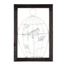 10.25"L x 15"H Wood and Metal Wall Décor, Birdcages, Set of 2