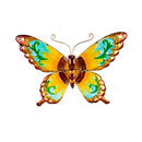 Multi-Color Glass and Metal Butterfly Wall Décor