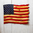 Tattered American Flag Metal Wall Décor