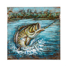 24" L x 24" H Metal Wall Art, Bass