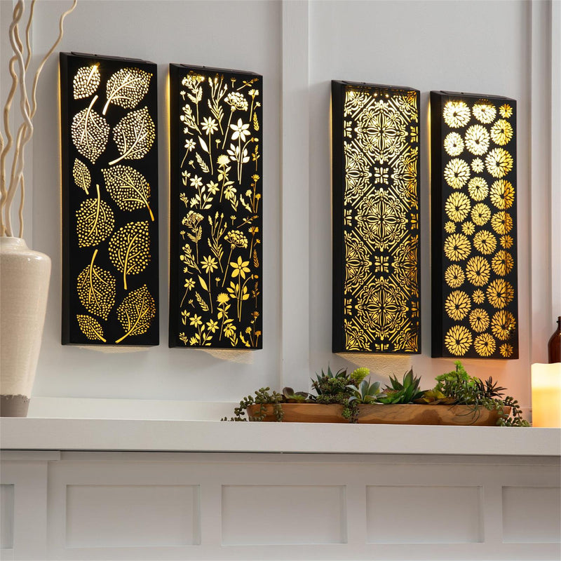 Laser Cut Metal Panel Wall D√©cor with LED Lights