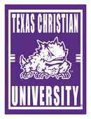 15.5"L x 11.5"H Medium Metal Wall Sign, Texas Christian University,6m960usm