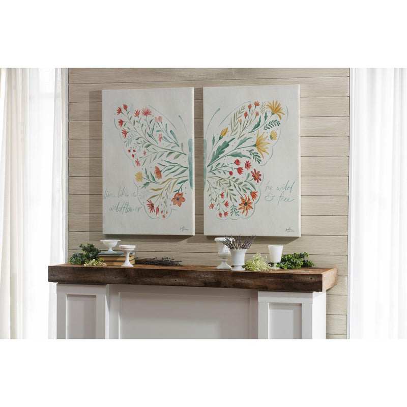 24x36 Life Like a Wildflower & Be Wild & Free, Set of 2