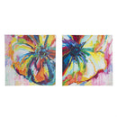 24" H x 24" L Outdoor Canvases, Engaging Colorful Florals, Set of 2