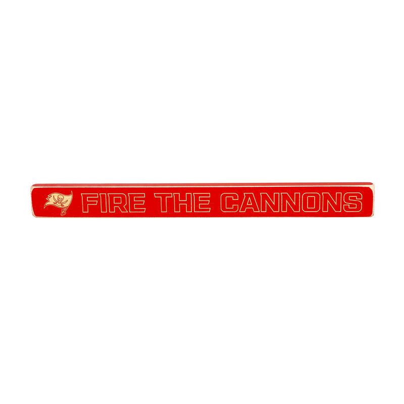 Tampa Bay Buccaneers Engraved Wood Sign, 1.5" x 18"